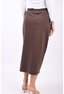 Skirt Only Onlcathy Long Chocolate Brown